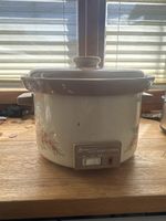 Slow Cooker \"Sears\" Auto Slow Cooker Creamfarben mit Blume